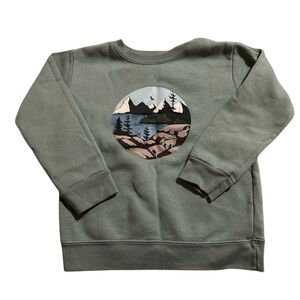 Kids Green Graphic Sweatshirt